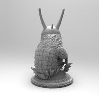 E003 - Comic drama character deisng, The Crocodile character with Horn helmet, STL 3D model design print download files