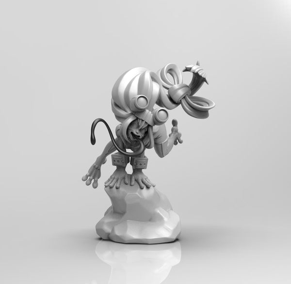 E006 - NSFW Anime character design, The Frog Girl Hero, STL 3D model design print download files
