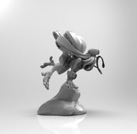 E006 - NSFW Anime character design, The Frog Girl Hero, STL 3D model design print download files