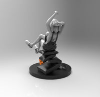 E009 - NSFW Anime character deisng, Hot Waifu Ura with singlet statue, STL 3D model design print download files