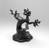 E015 - Anime character design, The Ninja Teacher with 3dogs under the tree , STL 3D model design print download files