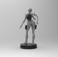 E019 - Games Character design, The Tomb girl , STL 3D model design print download files
