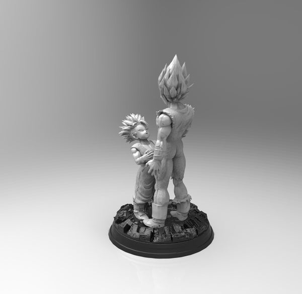 E010 - Anime character design, The Vege And the trunk statue, STl 3D model design print download files