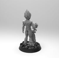 E010 - Anime character design, The Vege And the trunk statue, STl 3D model design print download files