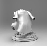 A652 - Anime character design, The White beard character design, STL 3D model design print download files