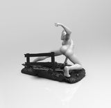 E081 - Comic character design, The SpiGurl on action, STL 3D model design print download files
