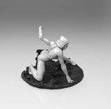 E081 - Comic character design, The SpiGurl on action, STL 3D model design print download files