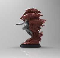 E084 - Anime character design, The Captain Akainu statue fight pose, STL 3D model design print download files