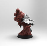 E084 - Anime character design, The Captain Akainu statue fight pose, STL 3D model design print download files