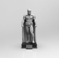 E086 - Comic hero character design, The Ben in black suit with cape, STL 3D model design print download files