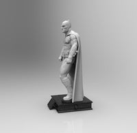 E086 - Comic hero character design, The Ben in black suit with cape, STL 3D model design print download files