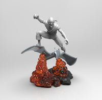 E094 - Comic character design, The Goblin with mecha bird, STL 3D model design print download file