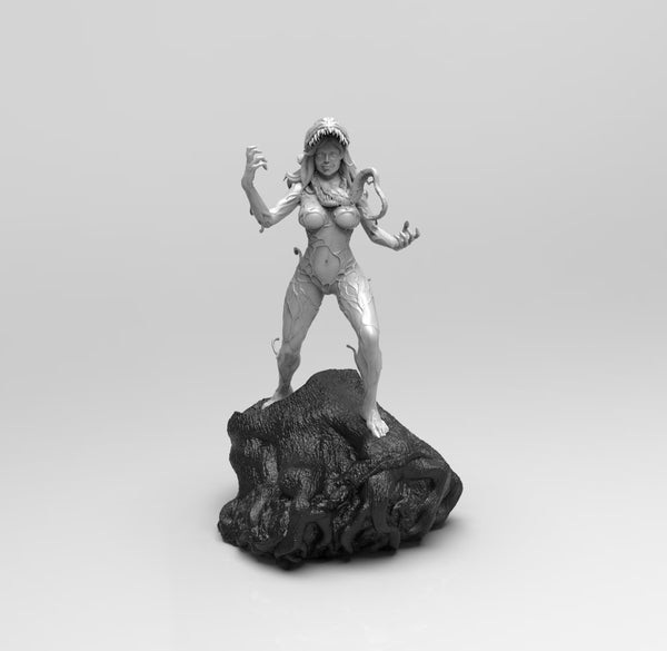 E133 - Comic character design, The Venumm Girl statue, STL 3D model design print download files