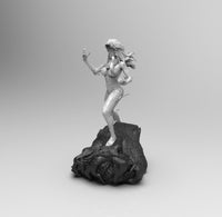 E133 - Comic character design, The Venumm Girl statue, STL 3D model design print download files