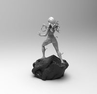 E133 - Comic character design, The Venumm Girl statue, STL 3D model design print download files