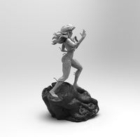 E133 - Comic character design, The Venumm Girl statue, STL 3D model design print download files