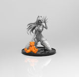 E112 - NFSW character design, The Venum with bear statue, STL 3D model design print download files