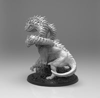 E153 - Legendary creature design, THe five head Hydra dragon design statue, STl 3D model design print download files