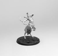 E146 - Legendary creature design, The centaur statue, STL 3D model design print download files