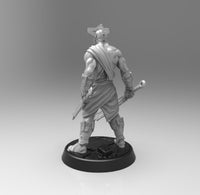 E157 - Legendary warrior design, The Undead mask warrior character design, STL 3D model design print download files