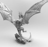 E164 - Legendary dragon design, The Silv Drag design statue, STL 3D model design print download files