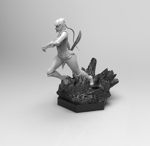 E144 - Comic character fans art, The Lady Thonas, STL 3D model design print download files