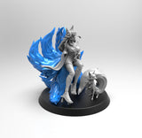 E062 - NSFW character design, The kimino Ahri with Fox design, STL 3D model design print download files