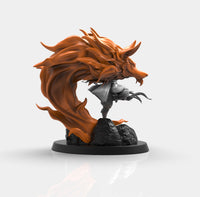 E283 - Anime character design, The Kindred with wolf statue, STL 3D model design print download files