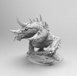 E181 - Legendary creature design, The 3 Head Cerberus Dog statue, STl 3D model design print download files