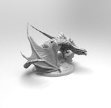 E192 - Legendary dragon statue, The Magma Fire dragon in Young version, STl 3D model design print download file