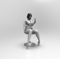 E202 - Waifu character design, The cellphone girl , STL 3D model design print download files
