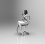 E202 - Waifu character design, The cellphone girl , STL 3D model design print download files