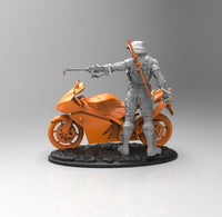 E124 - Comic character design, The Orange Hood character design, STL 3D model design print download files