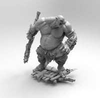 E193 - Legendary character design, The muscle ogres with weopon, STL 3D model design print download files