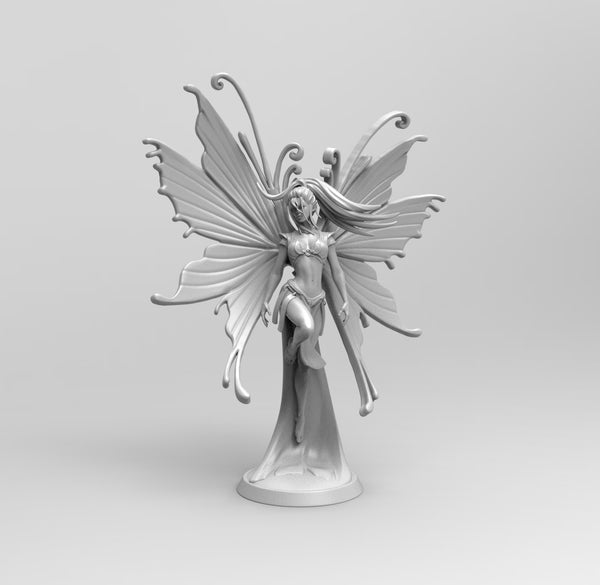 E198 - Legendary characte rdesign, three type butterfly girl design statue, STL 3D model design print download files