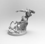 E200 - Cyborg character design, The Runner robotic character, STL 3D model design print download files