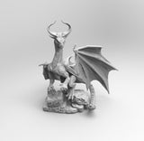 E218 - Legendary dragon design, THe Mini dragon design statue, STL 3D model design print downlaod files