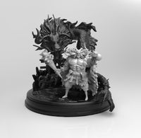 A647 - Anime character design , The Bull like Kaido with dragon, STL 3D model design print download files