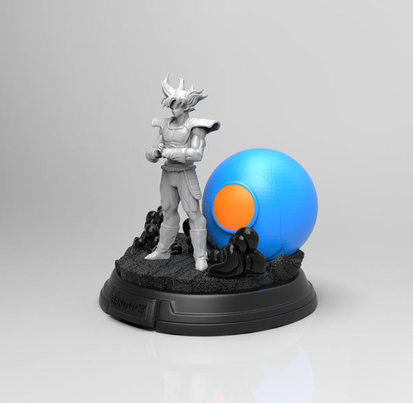 A658 - Anime character design, Wu Kong with capsule, STL 3D model design print download files