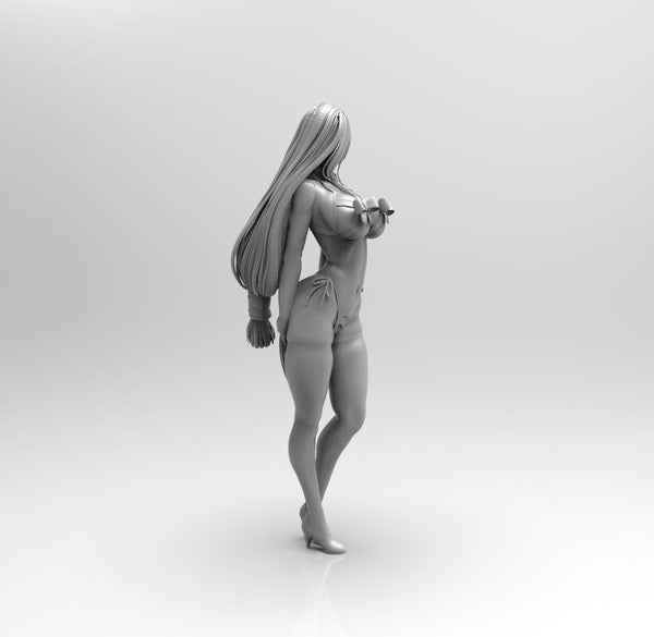 E220 - Waifu Games character design, The Tifa statue design ( No multiples parts ) , STL 3D model design print download