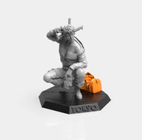 E296 - Movie character design, The money heist female character statue, STL 3D model design print download files print download files
