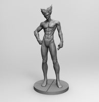 A030 - Anime character design, the one punch garou with spike hair, STL 3D model design print download files