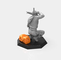 E296 - Movie character design, The money heist female character statue, STL 3D model design print download files print download files