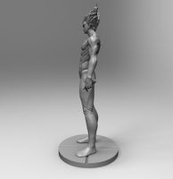 A030 - Anime character design, the one punch garou with spike hair, STL 3D model design print download files