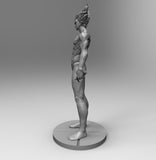 A030 - Anime character design, the one punch garou with spike hair, STL 3D model design print download files