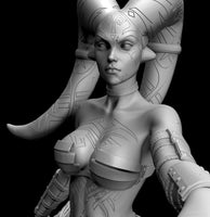 DL004 - Movie character design statue, Star Wars - Darth Talon Pose 2 - STL 3D Model Print download files
