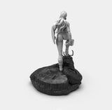 E295 - Comic character design, The She Cap With hammer and shield, STL 3D model design print download files