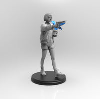 E299 - Female character design, The Mathilda female statue, STL 3D model design print download files