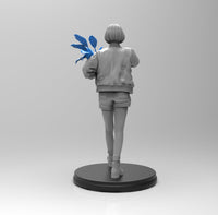 E299 - Female character design, The Mathilda female statue, STL 3D model design print download files