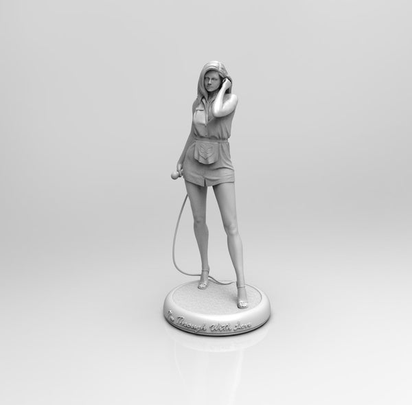 E302 - Comic character design, The Soider MJN female character statue, STL 3D model design print download files